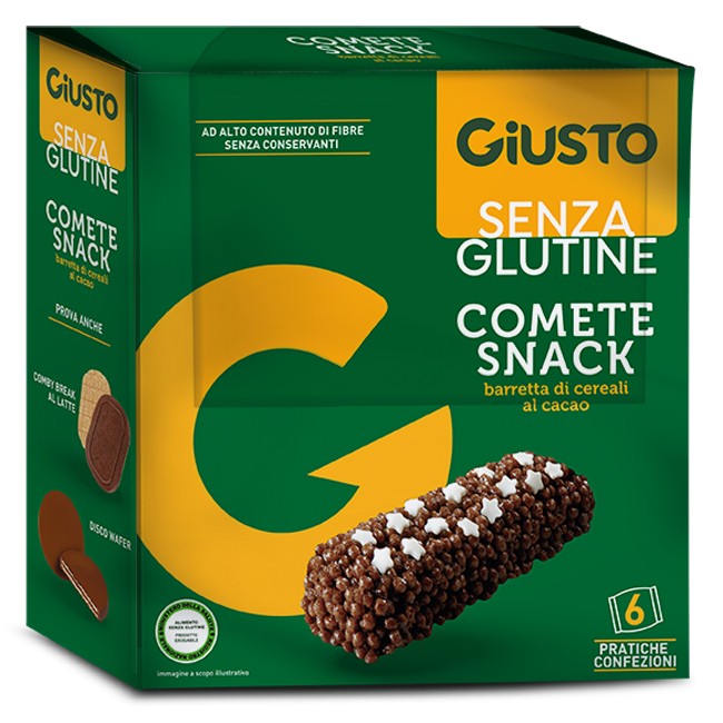 GIUSTO SENZA GLUTINE COMETE SNACK 120 G GIUSTO SENZA GLUTINE COMETE SNACK 120 G