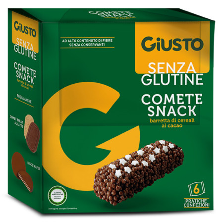 GIUSTO SENZA GLUTINE COMETE SNACK 120 G GIUSTO SENZA GLUTINE COMETE SNACK 120 G