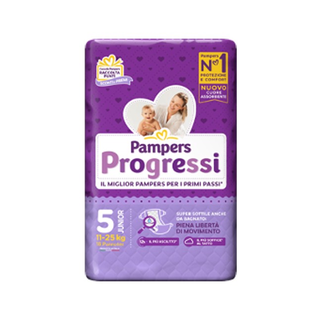 Pampers Progressi Junior 18 Pezzi Pampers Progressi Junior 18 Pezzi