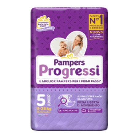 Pampers Progressi Junior 18 Pezzi Pampers Progressi Junior 18 Pezzi