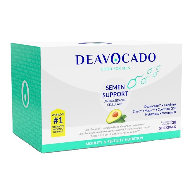 DEAVOCADO SEMEN SUPPORT UOMO 30 STICKPACK DEAVOCADO SEMEN SUPPORT UOMO 30 STICKPACK