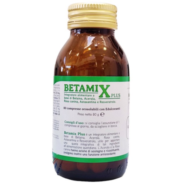 Confezione da 80 compresse di Herboplanet Betamix Plus Integratore Ricostituente E Antiossidante.