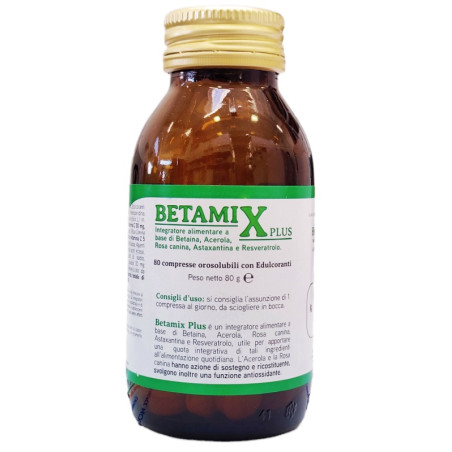 Confezione da 80 compresse di Herboplanet Betamix Plus Integratore Ricostituente E Antiossidante.