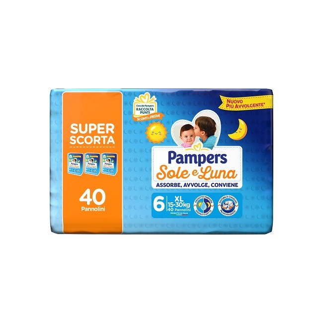 Pampers Sole Luna Trio Xl 40 Pezzi