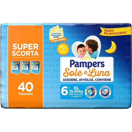 Pampers Sole Luna Trio Xl 40 Pezzi
