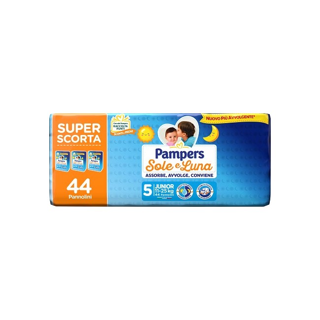 Pampers Sole Luna Trio Junior 44 Pezzi