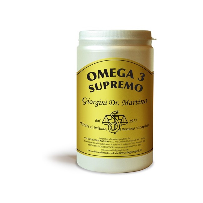 Confezione da 120 capsule di Dr. Giorgini Omega 3 Supremo Integratore Di EPA e DHA Per Salute Cardiovascolare. Confezione da 120 capsule di Dr. Giorgini Omega 3 Supremo Integratore Di EPA e DHA Per Salute Cardiovascolare.