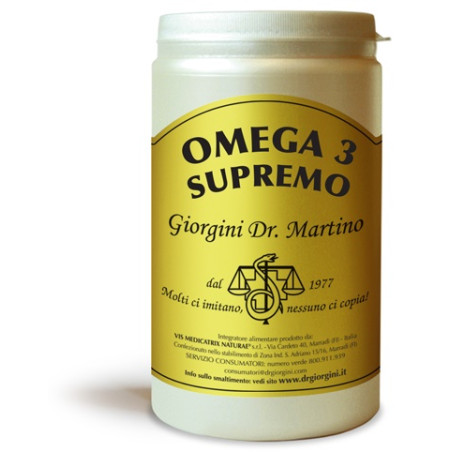 Confezione da 120 capsule di Dr. Giorgini Omega 3 Supremo Integratore Di EPA e DHA Per Salute Cardiovascolare. Confezione da 120 capsule di Dr. Giorgini Omega 3 Supremo Integratore Di EPA e DHA Per Salute Cardiovascolare.