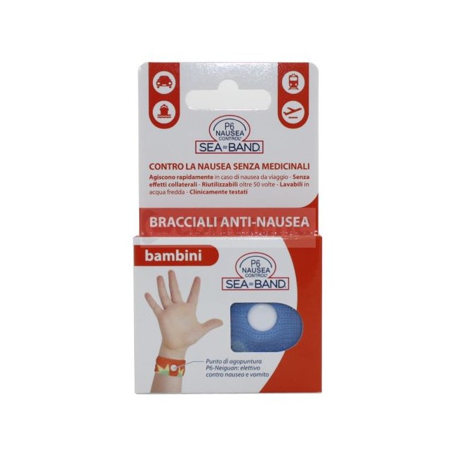 BRACCIALE ANTI NAUSEA PER BAMBINI P6 NAUSEA CONTROL 2 PEZZI BRACCIALE ANTI NAUSEA PER BAMBINI P6 NAUSEA CONTROL 2 PEZZI