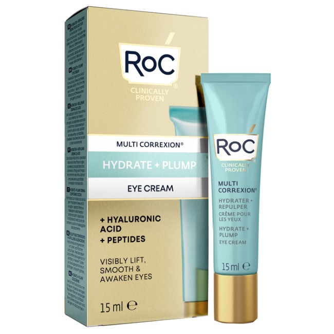 ROC MULTI CORREXION HYDRATE+ PLUMP CREMA OCCHI 15 ML ROC MULTI CORREXION HYDRATE+ PLUMP CREMA OCCHI 15 ML
