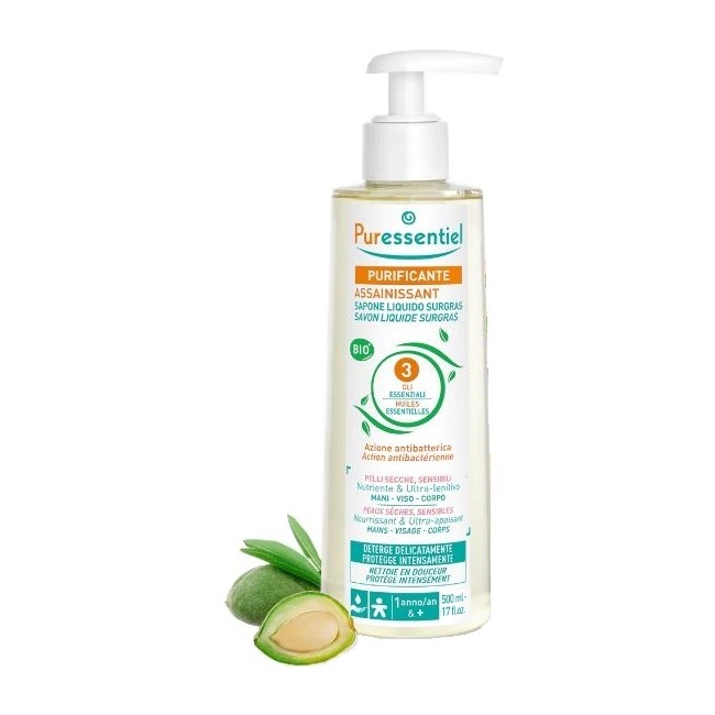 PURESSENTIEL SAPONE SURGRAS BIO 500 ML PURESSENTIEL SAPONE SURGRAS BIO 500 ML
