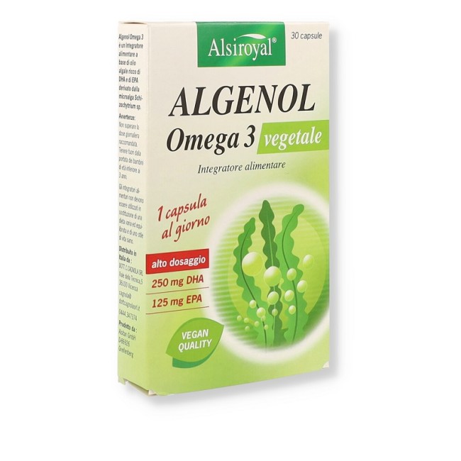 ALSIROYAL ALGENOL OMEGA 3 VEGETALE 30 CAPSULE ALSIROYAL ALGENOL OMEGA 3 VEGETALE 30 CAPSULE