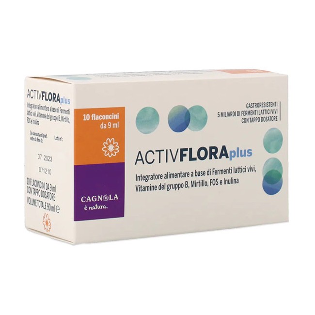 ACTIV FLORA PLUS 10 FLACONCINI X 9 ML ACTIV FLORA PLUS 10 FLACONCINI X 9 ML