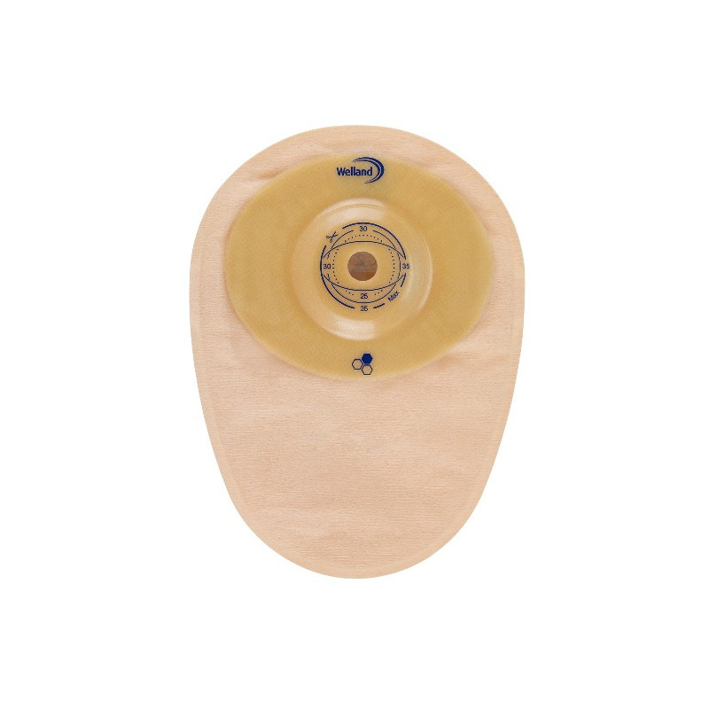 SACCA PER COLOSTOMIA WELLAND AURUM PROFILE COLO MIDI OPACA PRETAGLIATA DIAMETRO 13-48 MM INIZIO CONVESSITA' 48 MM 10 PEZZI SACCA PER COLOSTOMIA WELLAND AURUM PROFILE COLO MIDI OPACA PRETAGLIATA DIAMETRO 13-48 MM INIZIO CONVESSITA' 48 MM 10 PEZZI