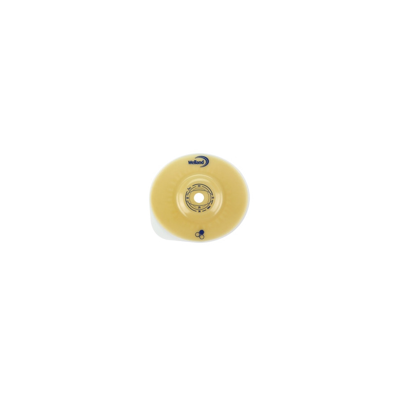 PLACCA PER UROSTOMIA CONVESSA RITAGLIABILE AURUM2 URO DIAMETRO 13-25 MM FLANGIA 45 MM 5 PEZZI PLACCA PER UROSTOMIA CONVESSA RITAGLIABILE AURUM2 URO DIAMETRO 13-25 MM FLANGIA 45 MM 5 PEZZI
