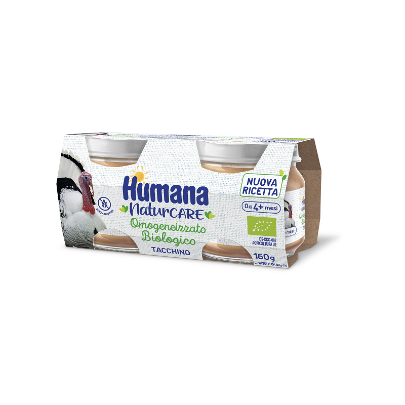 HUMANA OMOGENEIZZATO TACCHINO BIO 2 VASETTI DA 80 G HUMANA OMOGENEIZZATO TACCHINO BIO 2 VASETTI DA 80 G