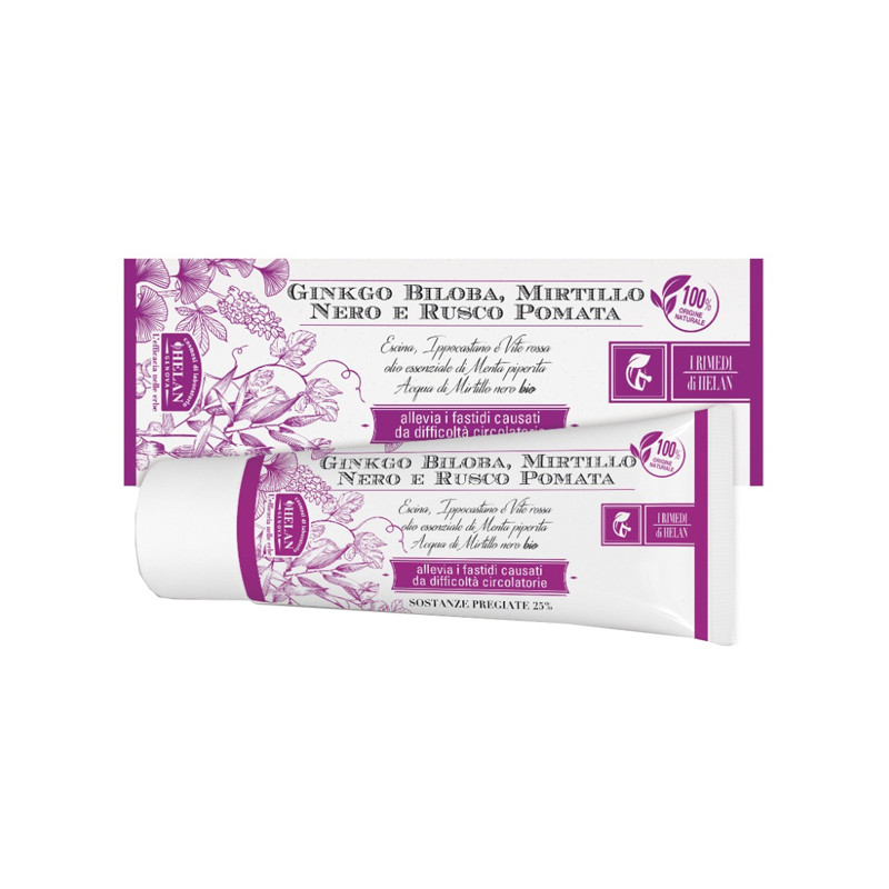 I RIMEDI DI HELAN GINKGO BILOBA MIRTILLO NERO RUSCO POMATA 75 ML