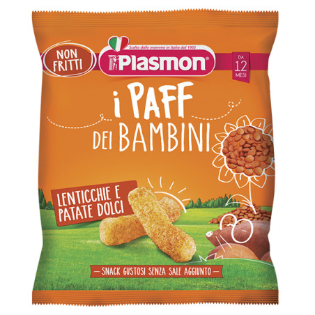 PLASMON DRY SNACK PAFF LENTICCHIE-PATATA DOLCE 15 G PLASMON DRY SNACK PAFF LENTICCHIE-PATATA DOLCE 15 G