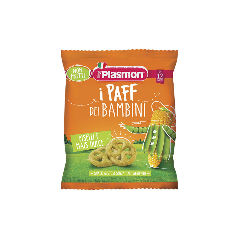 PLASMON DRY SNACK PAFF PISELLI-MAIS 15 G PLASMON DRY SNACK PAFF PISELLI-MAIS 15 G