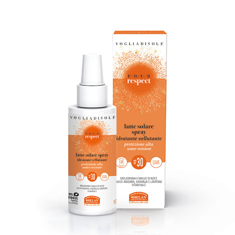 VOGLIADISOLE FOUR RESPECT LATTE SOLARE SPRAY SPF30 VISO E CORPO 100 ML VOGLIADISOLE FOUR RESPECT LATTE SOLARE SPRAY SPF30 VISO E CORPO 100 ML