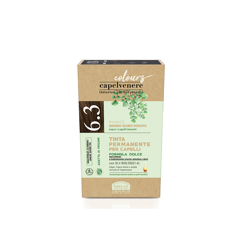 CAPELVENERE COLOURS TINTA CAPELLI 6,3N BIONDO SCURO DORATO