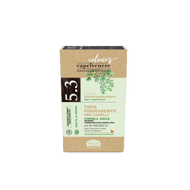 CAPELVENERE COLOURS TINTA CAPELLI 5,3N CASTANO CHIARO DORATO