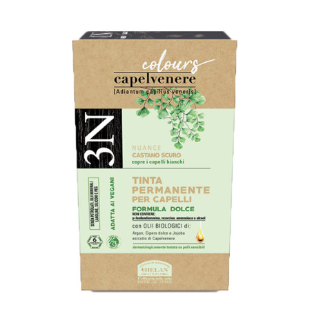 CAPELVENERE COLOURS TINTA CAPELLI 3N CASTANO SCURO CAPELVENERE COLOURS TINTA CAPELLI 3N CASTANO SCURO