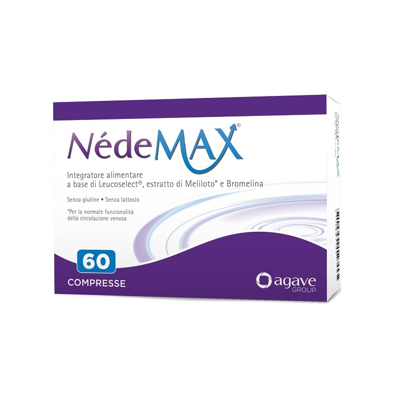 Confezione da 60 compresse di Nedemax integratore per il microcircolo e le gambe pesanti Confezione da 60 compresse di Nedemax integratore per il microcircolo e le gambe pesanti