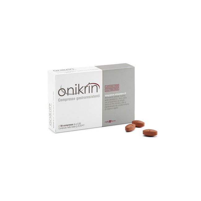 Cieffe Derma Onikrin Integratore Alimentare 30 Compresse Cieffe Derma Onikrin Integratore Alimentare 30 Compresse