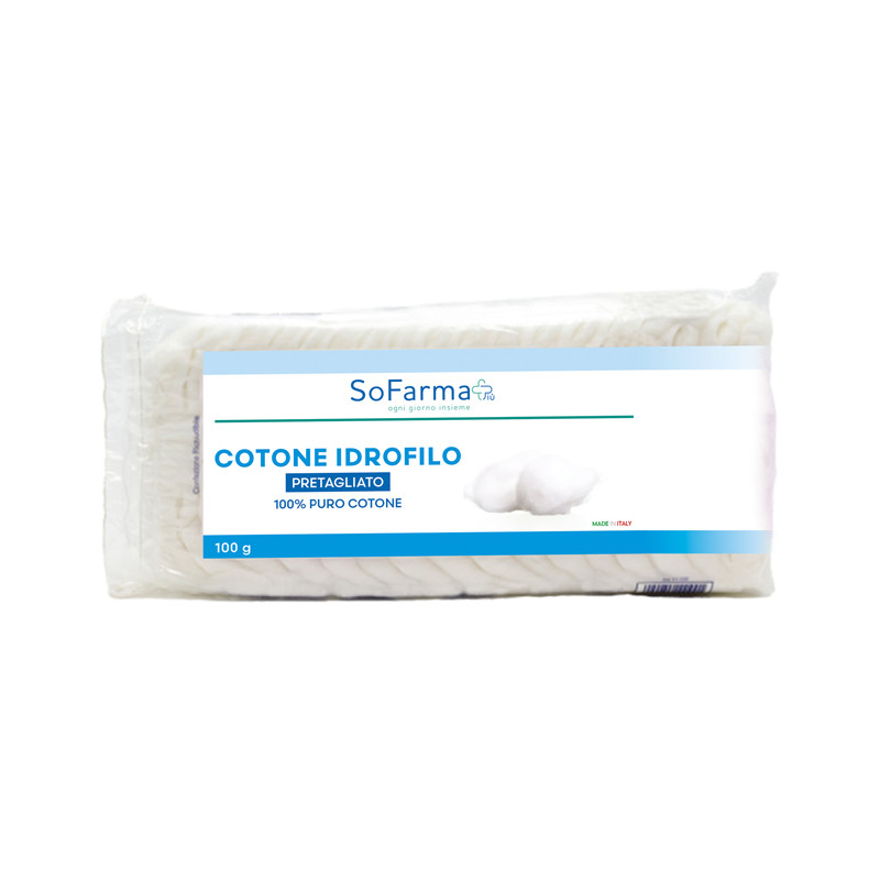 Cotone Idrofilo Pretagliato 100 G Sofarmapiu\' Cotone Idrofilo Pretagliato 100 G Sofarmapiu\'