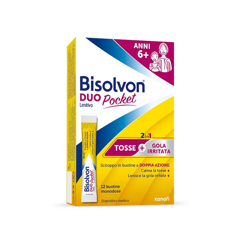 Bisolvon Duo Pocket Lenitivo New 12 Bustine Bisolvon Duo Pocket Lenitivo New 12 Bustine