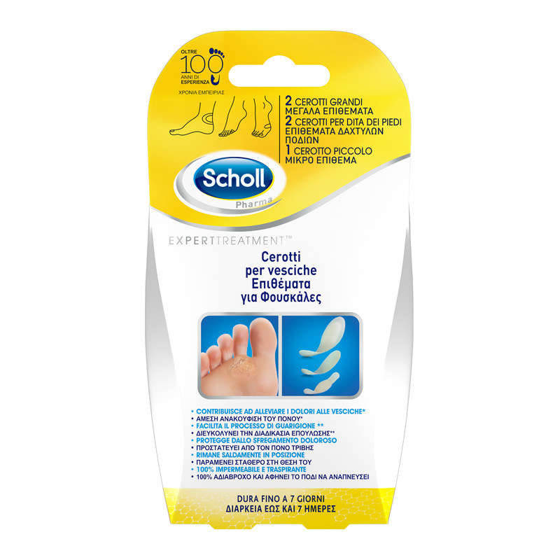 Cerotto Scholl Vesciche Misure Miste 2 Grandi + 2 Dita Piedi + 2 Piccolo 6 Pezzi Cerotto Scholl Vesciche Misure Miste 2 Grandi + 2 Dita Piedi + 2 Piccolo 6 Pezzi