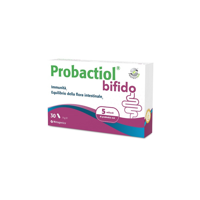 Probactiol Bifido Integratore probiotico con Vitamine D e A 30 capsule Probactiol Bifido Integratore probiotico con Vitamine D e A 30 capsule