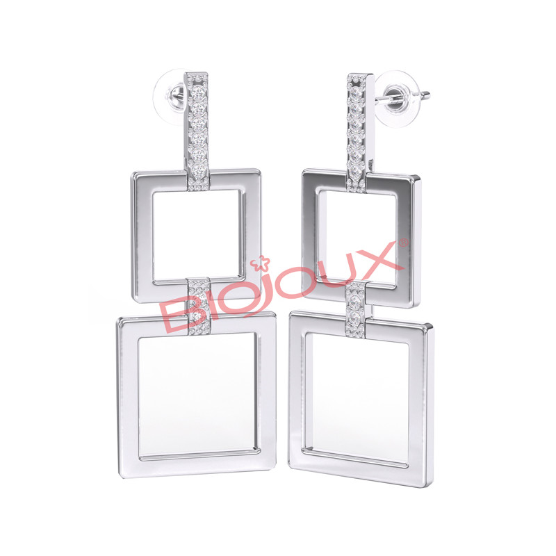 Bjt334 Orecchini Brenda 39 Mm Stainless Steel Bjt334 Orecchini Brenda 39 Mm Stainless Steel