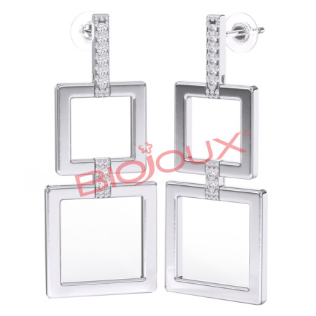 Bjt334 Orecchini Brenda 39 Mm Stainless Steel Bjt334 Orecchini Brenda 39 Mm Stainless Steel