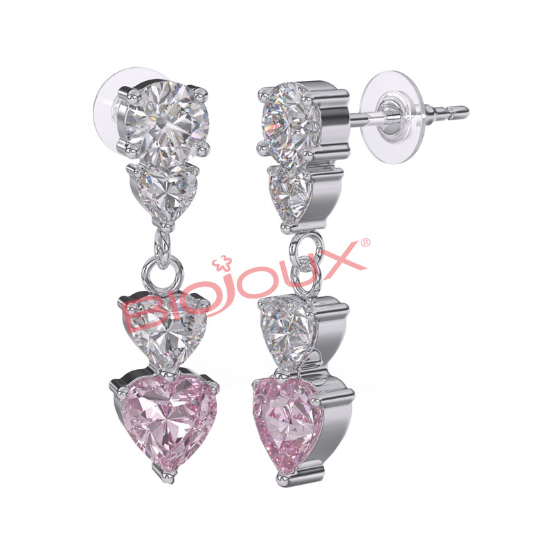 Bjt333 Orecchini Donna Rose Stainless Steel Bjt333 Orecchini Donna Rose Stainless Steel