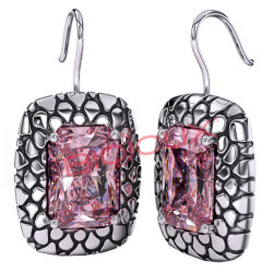 Bjt332 Orecchini Arielle Rosa Stainless Steel