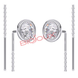 Bjt331 Orecchini Gwenda Swarovski Stainless Steel
