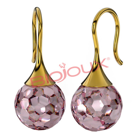 Bjt322 Orecchini Carmen Rosa Gold Plated Bjt322 Orecchini Carmen Rosa Gold Plated