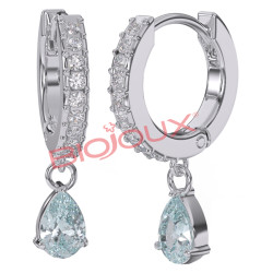 Bjt318 Orecchini Ines Aqua Stainless Steel