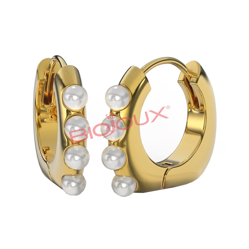 Bjt315 Orecchini Dolores Pearl Gold Plated Bjt315 Orecchini Dolores Pearl Gold Plated