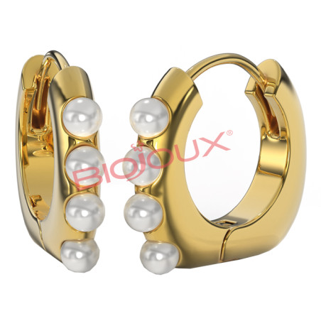 Bjt315 Orecchini Dolores Pearl Gold Plated Bjt315 Orecchini Dolores Pearl Gold Plated