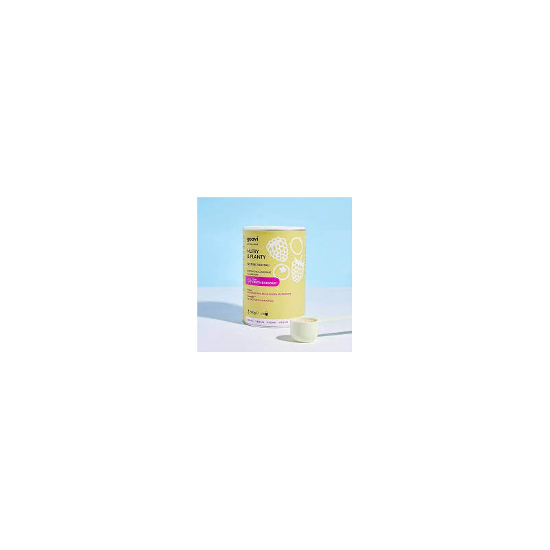 Goovi Nutry e Planty Integratore di proteine vegetali gusto frutti di bosco 260 g Goovi Nutry e Planty Integratore di proteine vegetali gusto frutti di bosco 260 g