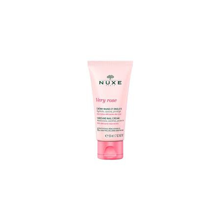 Nuxe Very Rose Crema Mani e Unghie Idratante Lenitiva Pelle Secche 50 Ml