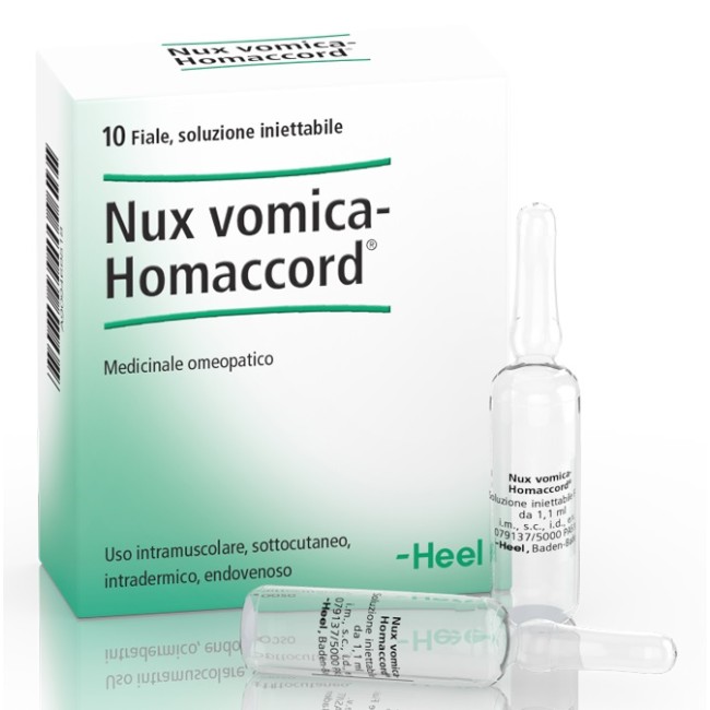 HEEL NUX VOMICA HOMACCORD 10 FIALE HEEL NUX VOMICA HOMACCORD 10 FIALE