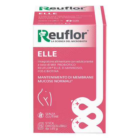 Confezione da 20 stick di Reuflor Elle Integratore Di Fermenti Lattici E D-Mannosio Per La Cistite. Confezione da 20 stick di Reuflor Elle Integratore Di Fermenti Lattici E D-Mannosio Per La Cistite.