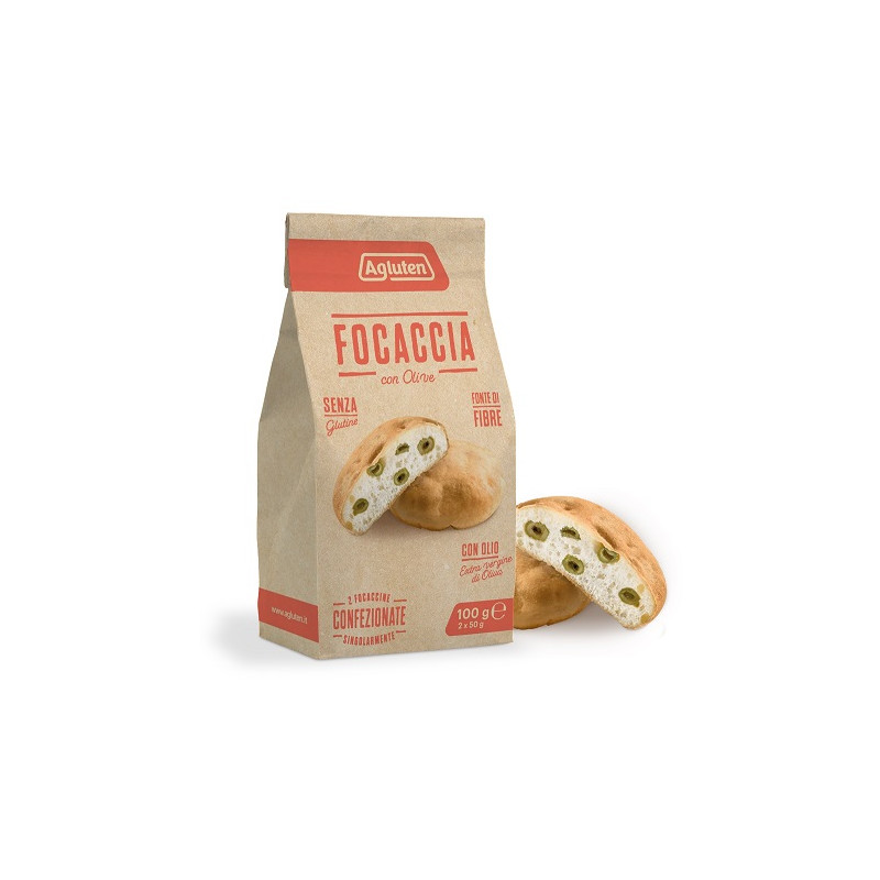 AGLUTEN FOCACCIA OLIVE 100 G AGLUTEN FOCACCIA OLIVE 100 G