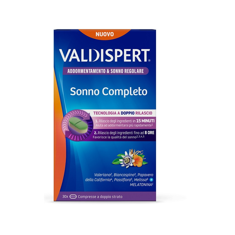 VALDISPERT SONNO COMPLETO 30 COMPRESSE A DOPPIO STRATO VALDISPERT SONNO COMPLETO 30 COMPRESSE A DOPPIO STRATO