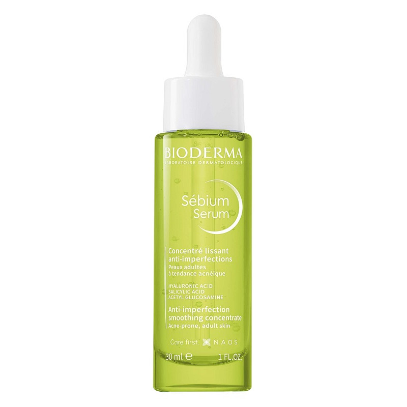 Flacone da 30 ml di Bioderma Sebium Serum Concentrato Levigante Flacone da 30 ml di Bioderma Sebium Serum Concentrato Levigante