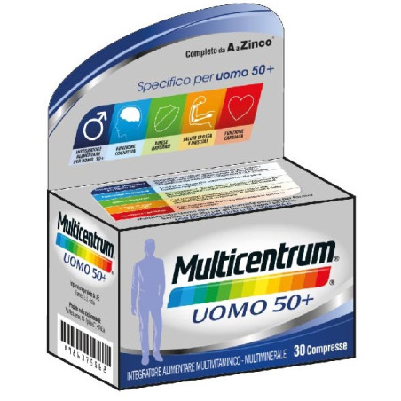 Multicentrum Uomo 50+ 30 Compresse Multicentrum Uomo 50+ 30 Compresse